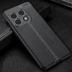 Silikon Hülle Handyhülle Gummi Schutzhülle Flexible Leder Tasche WL1 für OnePlus 10 Pro 5G Schwarz