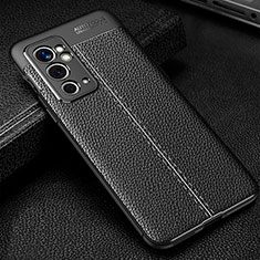 Silikon Hülle Handyhülle Gummi Schutzhülle Flexible Leder Tasche WL1 für OnePlus 9RT 5G Schwarz