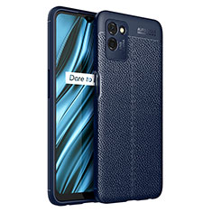 Silikon Hülle Handyhülle Gummi Schutzhülle Flexible Leder Tasche WL1 für Realme V11 5G Blau