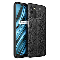 Silikon Hülle Handyhülle Gummi Schutzhülle Flexible Leder Tasche WL1 für Realme V11 5G Schwarz