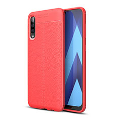 Silikon Hülle Handyhülle Gummi Schutzhülle Flexible Leder Tasche WL1 für Samsung Galaxy A70S Rot