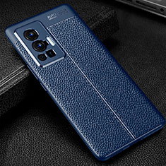 Silikon Hülle Handyhülle Gummi Schutzhülle Flexible Leder Tasche WL1 für Vivo X70 Pro 5G Blau