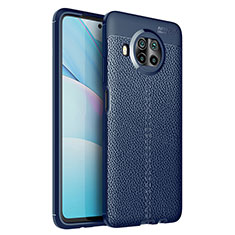 Silikon Hülle Handyhülle Gummi Schutzhülle Flexible Leder Tasche WL1 für Xiaomi Mi 10i 5G Blau