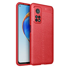 Silikon Hülle Handyhülle Gummi Schutzhülle Flexible Leder Tasche WL1 für Xiaomi Mi 10T Pro 5G Rot