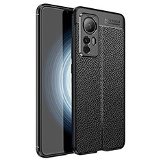 Silikon Hülle Handyhülle Gummi Schutzhülle Flexible Leder Tasche WL1 für Xiaomi Mi 12T Pro 5G Schwarz