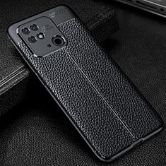 Silikon Hülle Handyhülle Gummi Schutzhülle Flexible Leder Tasche WL1 für Xiaomi Redmi 10 India Schwarz