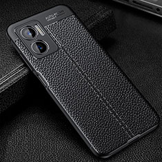 Silikon Hülle Handyhülle Gummi Schutzhülle Flexible Leder Tasche WL1 für Xiaomi Redmi 11 Prime 5G Schwarz