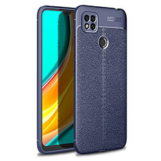 Silikon Hülle Handyhülle Gummi Schutzhülle Flexible Leder Tasche WL1 für Xiaomi Redmi 9 Activ Blau