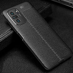 Silikon Hülle Handyhülle Gummi Schutzhülle Flexible Leder Tasche WL1 für Xiaomi Redmi K40 Pro 5G Schwarz