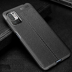 Silikon Hülle Handyhülle Gummi Schutzhülle Flexible Leder Tasche WL1 für Xiaomi Redmi Note 10T 5G Schwarz