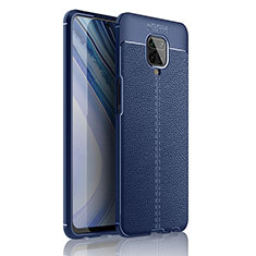 Silikon Hülle Handyhülle Gummi Schutzhülle Flexible Leder Tasche WL1 für Xiaomi Redmi Note 9 Pro Max Blau