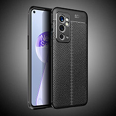 Silikon Hülle Handyhülle Gummi Schutzhülle Flexible Leder Tasche WL2 für OnePlus 9RT 5G Schwarz