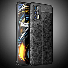 Silikon Hülle Handyhülle Gummi Schutzhülle Flexible Leder Tasche WL2 für Realme Q3 Pro 5G Schwarz