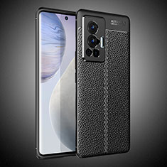 Silikon Hülle Handyhülle Gummi Schutzhülle Flexible Leder Tasche WL2 für Vivo X70 Pro 5G Schwarz