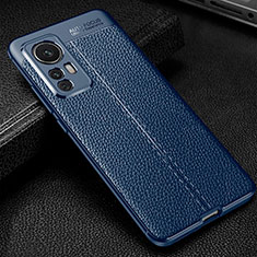 Silikon Hülle Handyhülle Gummi Schutzhülle Flexible Leder Tasche WL2 für Xiaomi Mi 12T 5G Blau