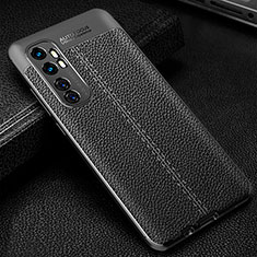 Silikon Hülle Handyhülle Gummi Schutzhülle Flexible Leder Tasche WL2 für Xiaomi Mi Note 10 Lite Schwarz