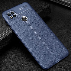 Silikon Hülle Handyhülle Gummi Schutzhülle Flexible Leder Tasche WL2 für Xiaomi Redmi 10A 4G Blau