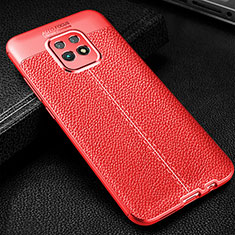 Silikon Hülle Handyhülle Gummi Schutzhülle Flexible Leder Tasche WL2 für Xiaomi Redmi 10X Pro 5G Rot