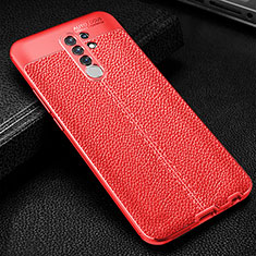 Silikon Hülle Handyhülle Gummi Schutzhülle Flexible Leder Tasche WL2 für Xiaomi Redmi 9 Rot