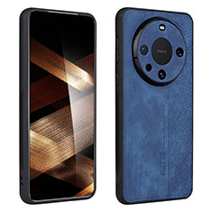 Silikon Hülle Handyhülle Gummi Schutzhülle Flexible Leder Tasche YZ1 für Huawei Mate 60 Pro Blau