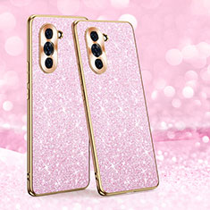 Silikon Hülle Handyhülle Gummi Schutzhülle Flexible Tasche Bling-Bling GS1 für Huawei Nova 10 Pro Rosegold