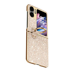 Silikon Hülle Handyhülle Gummi Schutzhülle Flexible Tasche Bling-Bling GS2 für Oppo Find N2 Flip 5G Gold