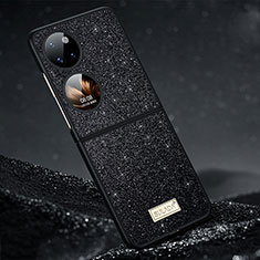 Silikon Hülle Handyhülle Gummi Schutzhülle Flexible Tasche Bling-Bling LD1 für Huawei P60 Pocket Schwarz