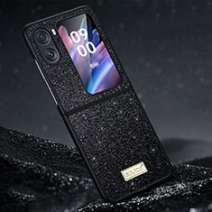 Silikon Hülle Handyhülle Gummi Schutzhülle Flexible Tasche Bling-Bling LD1 für Oppo Find N2 Flip 5G Schwarz