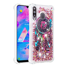 Silikon Hülle Handyhülle Gummi Schutzhülle Flexible Tasche Bling-Bling S01 für Samsung Galaxy A40s Bunt