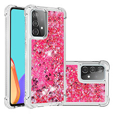 Silikon Hülle Handyhülle Gummi Schutzhülle Flexible Tasche Bling-Bling S01 für Samsung Galaxy A52 5G Pink