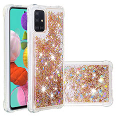 Silikon Hülle Handyhülle Gummi Schutzhülle Flexible Tasche Bling-Bling S01 für Samsung Galaxy M40S Gold