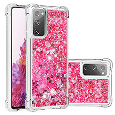 Silikon Hülle Handyhülle Gummi Schutzhülle Flexible Tasche Bling-Bling S01 für Samsung Galaxy S20 Lite 5G Pink