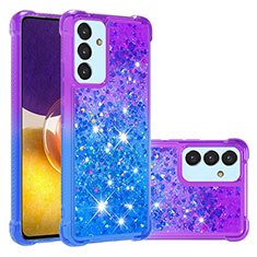 Silikon Hülle Handyhülle Gummi Schutzhülle Flexible Tasche Bling-Bling S02 für Samsung Galaxy A05s Violett