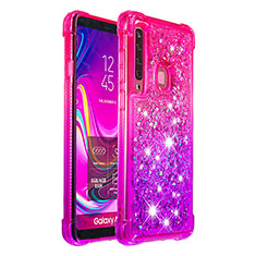 Silikon Hülle Handyhülle Gummi Schutzhülle Flexible Tasche Bling-Bling S02 für Samsung Galaxy A9s Pink