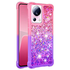 Silikon Hülle Handyhülle Gummi Schutzhülle Flexible Tasche Bling-Bling S02 für Xiaomi Mi 12 Lite NE 5G Pink