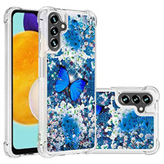 Silikon Hülle Handyhülle Gummi Schutzhülle Flexible Tasche Bling-Bling S03 für Samsung Galaxy A13 5G Blau