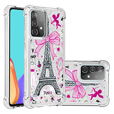 Silikon Hülle Handyhülle Gummi Schutzhülle Flexible Tasche Bling-Bling S03 für Samsung Galaxy A52 4G Plusfarbig