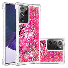 Silikon Hülle Handyhülle Gummi Schutzhülle Flexible Tasche Bling-Bling S03 für Samsung Galaxy Note 20 Ultra 5G Pink