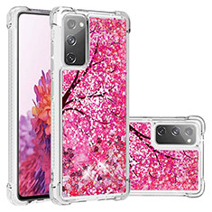 Silikon Hülle Handyhülle Gummi Schutzhülle Flexible Tasche Bling-Bling S03 für Samsung Galaxy S20 FE 4G Pink