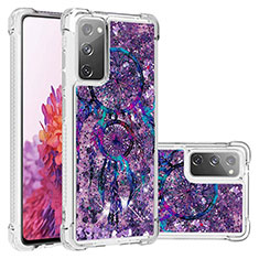 Silikon Hülle Handyhülle Gummi Schutzhülle Flexible Tasche Bling-Bling S03 für Samsung Galaxy S20 FE 5G Violett