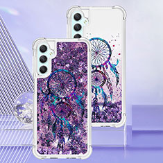 Silikon Hülle Handyhülle Gummi Schutzhülle Flexible Tasche Bling-Bling YB1 für Samsung Galaxy A25 5G Violett