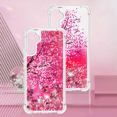 Silikon Hülle Handyhülle Gummi Schutzhülle Flexible Tasche Bling-Bling YB1 für Samsung Galaxy A34 5G Pink