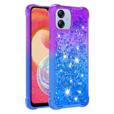 Silikon Hülle Handyhülle Gummi Schutzhülle Flexible Tasche Bling-Bling YB2 für Samsung Galaxy M04 Violett