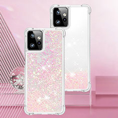 Silikon Hülle Handyhülle Gummi Schutzhülle Flexible Tasche Bling-Bling YB3 für Motorola Moto G Power 5G (2023) Rosa