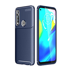 Silikon Hülle Handyhülle Gummi Schutzhülle Flexible Tasche Köper für Motorola Moto G Power Blau