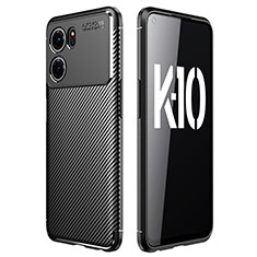 Silikon Hülle Handyhülle Gummi Schutzhülle Flexible Tasche Köper für Oppo K10 5G Schwarz