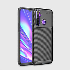 Silikon Hülle Handyhülle Gummi Schutzhülle Flexible Tasche Köper für Realme 5s Schwarz