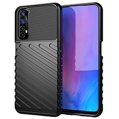 Silikon Hülle Handyhülle Gummi Schutzhülle Flexible Tasche Köper für Realme Narzo 20 Pro Schwarz