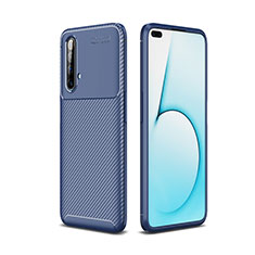 Silikon Hülle Handyhülle Gummi Schutzhülle Flexible Tasche Köper für Realme X50t 5G Blau