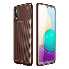 Silikon Hülle Handyhülle Gummi Schutzhülle Flexible Tasche Köper für Samsung Galaxy A02 Braun